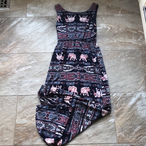 Elephant Print Maxi Dress (Size S) - Picture 2 of 6